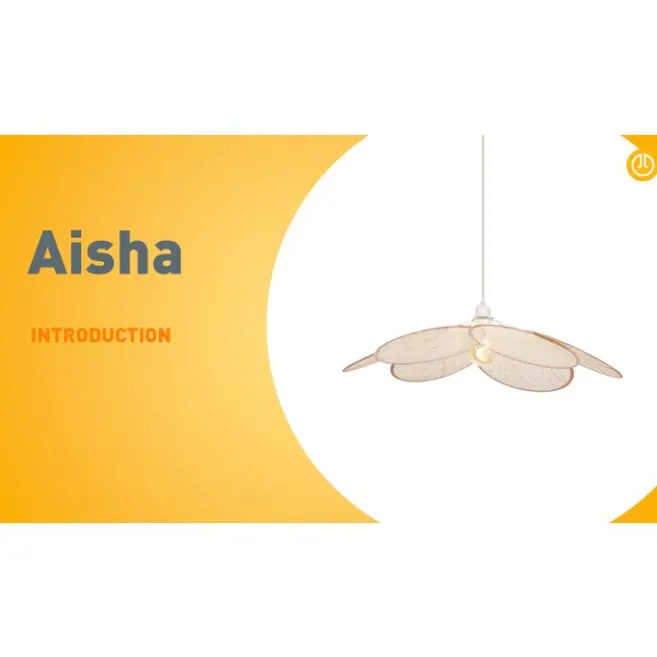 QAZQA Japandi Hängelampe Creme mit Leinenschirm - Aisha