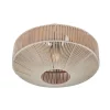 Trio Leuchten Japandi plafondlamp bruin met touw - Svea