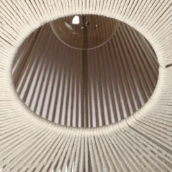 Trio Leuchten Japandi plafondlamp bruin met touw - Svea