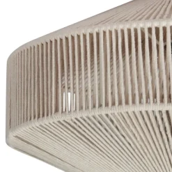 Trio Leuchten Japandi plafondlamp bruin met touw - Svea