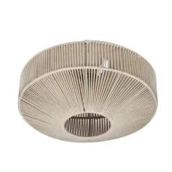 Trio Leuchten Japandi plafondlamp bruin met touw - Svea