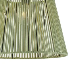 QAZQA Japandi-Deckenleuchte für den Außenbereich mit grünem Seil IP54 - Jayla