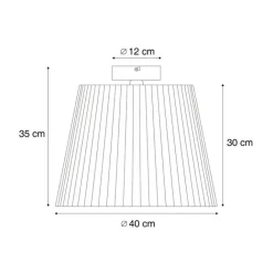 QAZQA Japandi-Deckenleuchte für den Außenbereich mit grünem Seil IP54 - Jayla