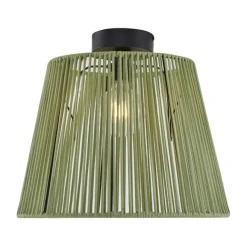 QAZQA Japandi-Deckenleuchte für den Außenbereich mit grünem Seil IP54 - Jayla