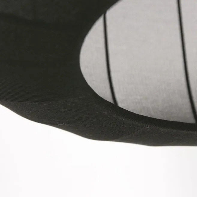 Anne Light & Home Japandi-Pendelleuchte Schwarz mit Stoffschirm 55cm - Sable