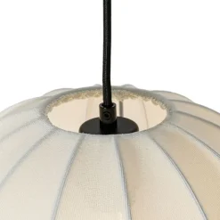 Kinder QAZQA Japandi-Pendelleuchte Weiß Seide 30cm - Plu