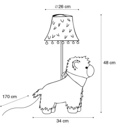 Kinder Happy Lamps Kinder Tischleuchte Alpaka Weiß inkl. LED - Alma