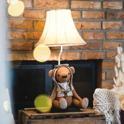 Kinder Happy Lamps Kinder Tischleuchte Bär Braun inkl. LED - Charles