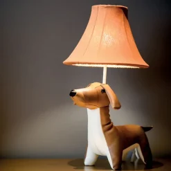 Kinder Happy Lamps Kinder Tischleuchte Dackel Braun inkl. LED - Waldi