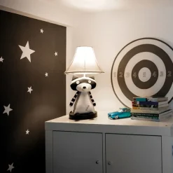 Kinder Happy Lamps Kinder Tischleuchte Waschbär Grau inkl. LED - Ben