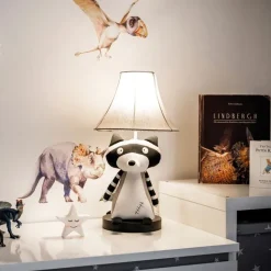 Kinder Happy Lamps Kinder Tischleuchte Waschbär Grau inkl. LED - Ben