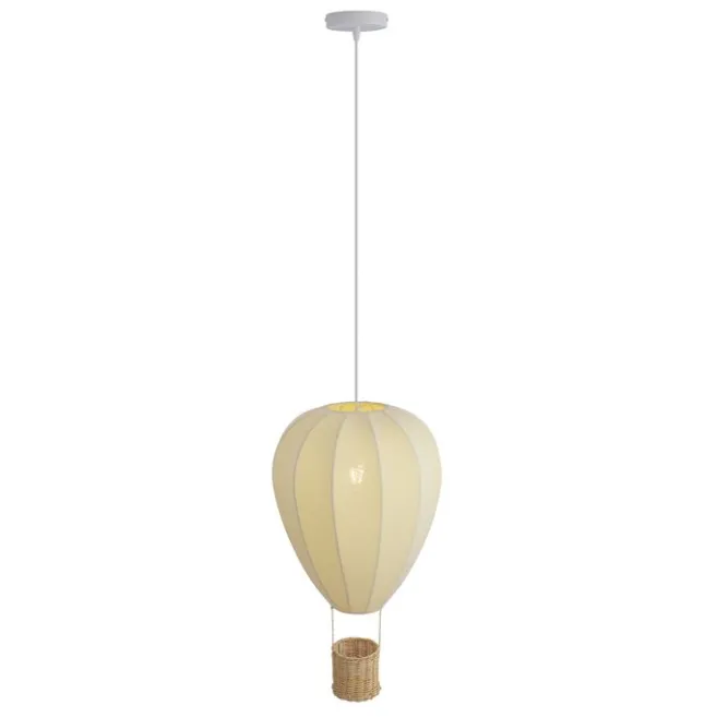 Kinder QAZQA Kinder-Pendelleuchte Beige Heißluftballon - Air Balloon