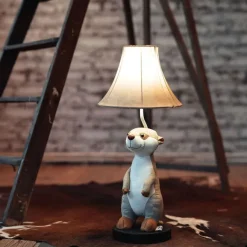 Kinder Happy Lamps Kinder-Tischleuchte Erdmännchen beige - Eddie