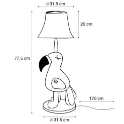 Kinder Happy Lamps Kindertischleuchte Flamingo Pink - Mingo
