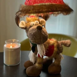 Kinder Happy Lamps Kinder-Tischleuchte Rentier Braun inkl. LED - Rudi