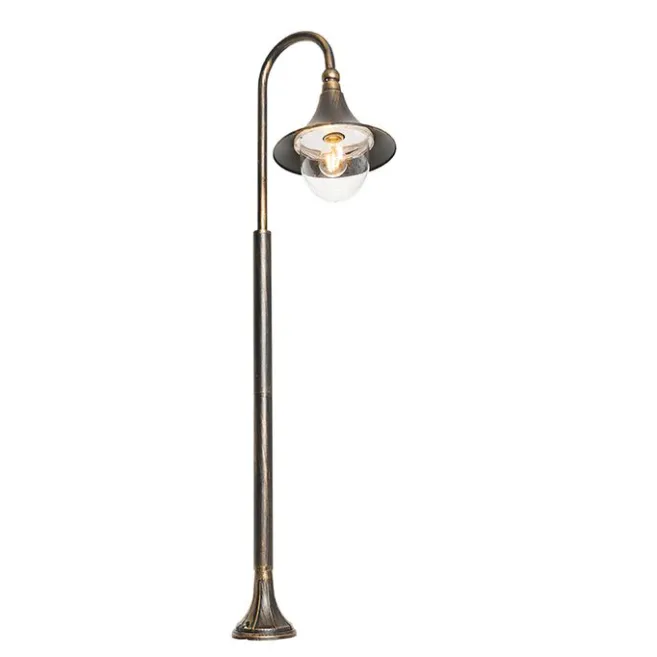 QAZQA Klassische Außenlaterne Antikgold 125 cm IP44 - Daphne