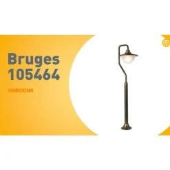 QAZQA Klassische Außenlaterne Antikgold 100 cm IP44 - Brügge