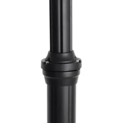 QAZQA Klassische Außenlaterne schwarz 235 cm 3-Licht IP44 - Berta