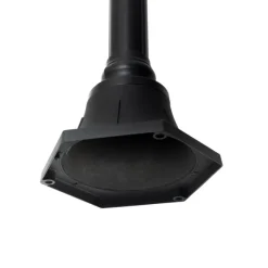 QAZQA Klassische Außenlaterne schwarz 235 cm 3-Licht IP44 - Berta