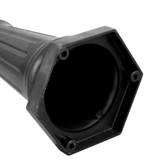 QAZQA Klassische Außenleuchte schwarz 217 cm IP44 - New Haven Gehämmert