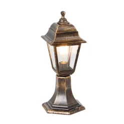 QAZQA Klassische Außenstange Gold 44 cm IP44 - Hauptstadt