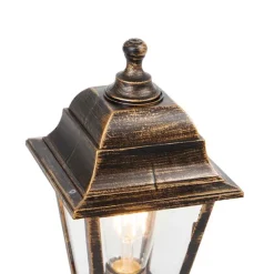 QAZQA Klassische Außenstange Gold 44 cm IP44 - Hauptstadt