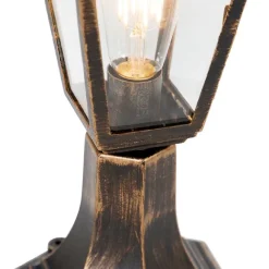 QAZQA Klassische Außenstange Gold 44 cm IP44 - Hauptstadt