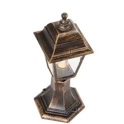 QAZQA Klassische Außenstange Gold 44 cm IP44 - Hauptstadt