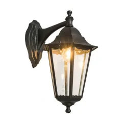 QAZQA Klassische Außenwandlaterne schwarz IP44 - New Orleans Down