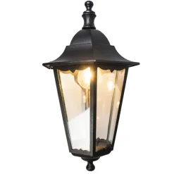 QAZQA Klassische Außenwandlaterne schwarz IP44 - New Orleans Down