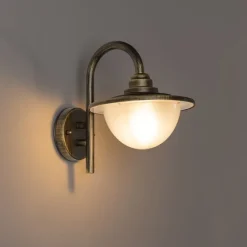 QAZQA Klassische Außenwandlaterne Antikgold IP44 - Brügge