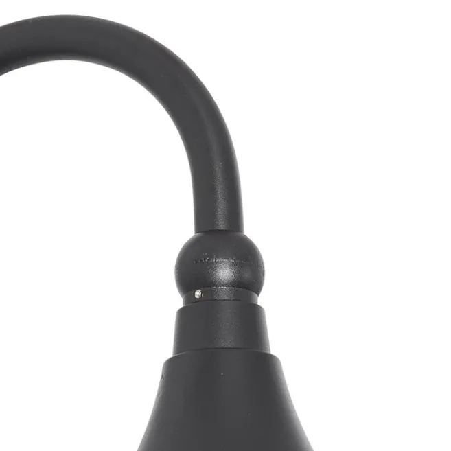 QAZQA Klassische Außenwandleuchte schwarz IP44 - Daphne