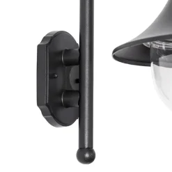 QAZQA Klassische Außenwandleuchte schwarz IP44 - Daphne