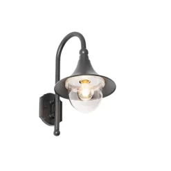 QAZQA Klassische Außenwandleuchte schwarz IP44 - Daphne