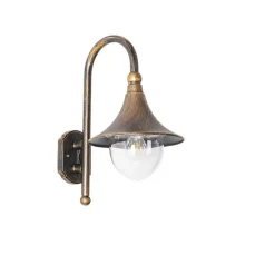 QAZQA Klassische Außenwandleuchte Antikgold IP44 - Daphne