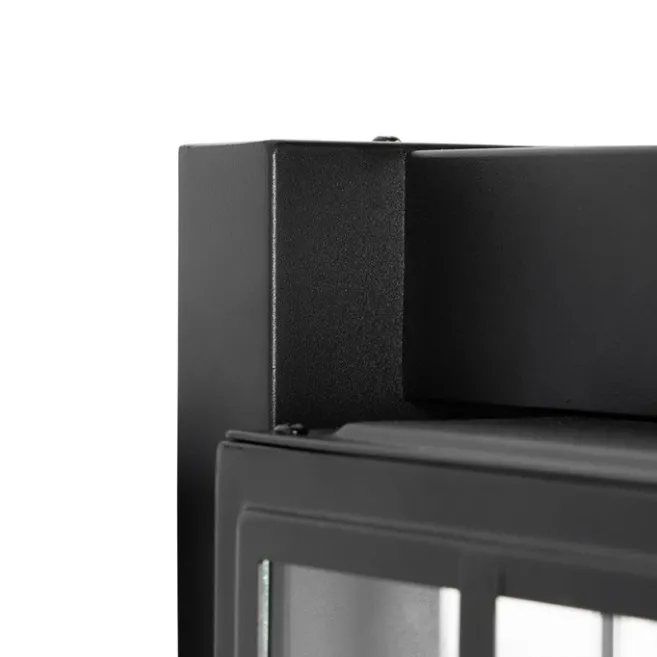 QAZQA Klassische Außenwandleuchte schwarz IP44 - Dover