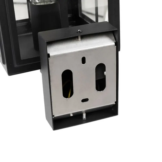 QAZQA Klassische Außenwandleuchte schwarz IP44 - Dover