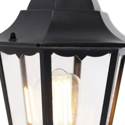 QAZQA Klassische Außenwandleuchte schwarz IP44 - Havana Up