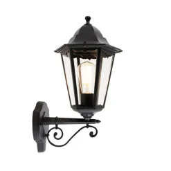 QAZQA Klassische Außenwandleuchte schwarz IP44 - Havana Up