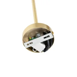 QAZQA Klassische Hängelampe Gold mit Glas 12 Lichter - Elien