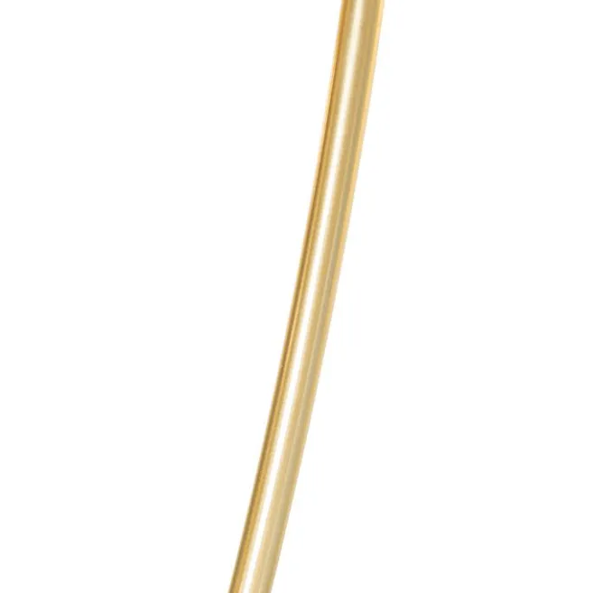 QAZQA Klassische Hängelampe Gold mit Glas 12 Lichter - Elien