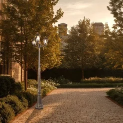 QAZQA Klassische Laterne Antikgold 3-Licht IP44 - Hauptstadt