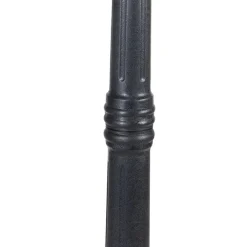 QAZQA Klassische Laterne schwarz 3-Licht IP44 - Hauptstadt