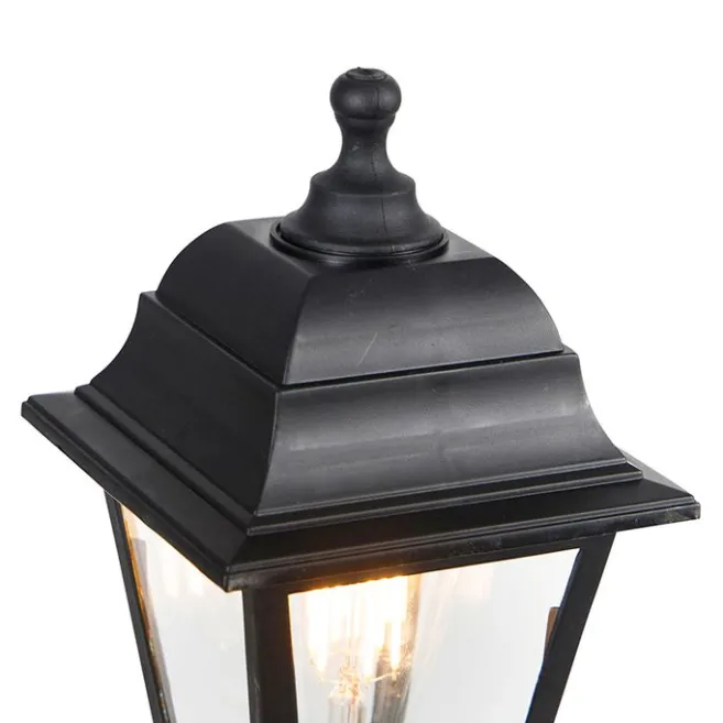 QAZQA Klassische Laterne schwarz 122 cm - Hauptstadt