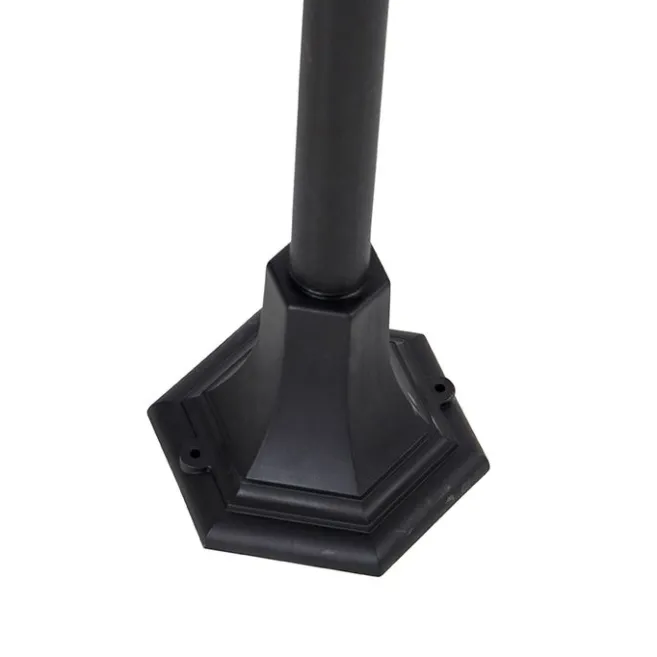 QAZQA Klassische Laterne schwarz 122 cm - Hauptstadt