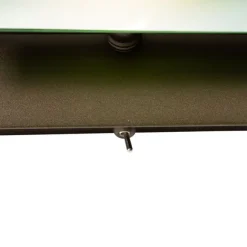 QAZQA Klassische Notar-Wandleuchte aus dunkler Bronze mit grünem Glas – Banker