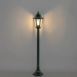 QAZQA Klassische stehende Außenleuchte dunkelgrün 125 cm IP44 - New Orleans