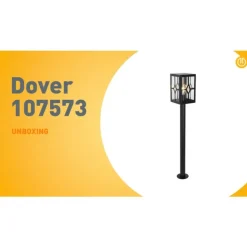 QAZQA Klassische Stehleuchte für den Außenbereich schwarz 100 cm IP44 - Dover