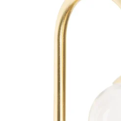QAZQA Klassische Wandlampe Gold mit Glas - Elien