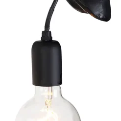 QAZQA Klassische Wandleuchte Schwarz - Tier Giraffe